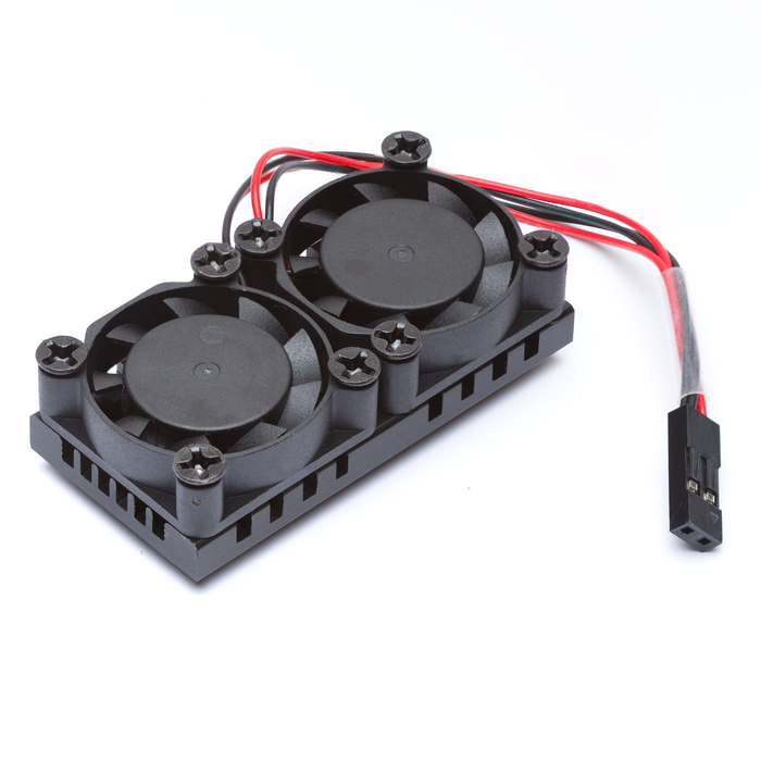 Dual Cooling Fans Heatsink Kit with Adhesive Tape For Raspberry Pi 2 / 3 Model B