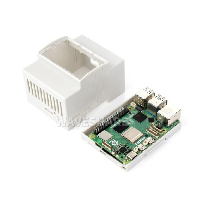 DIN rail ABS Case for Raspberry Pi 5