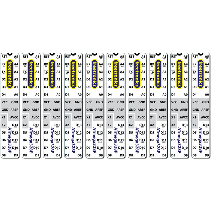 Microcontroller Labels - Arduino pinout