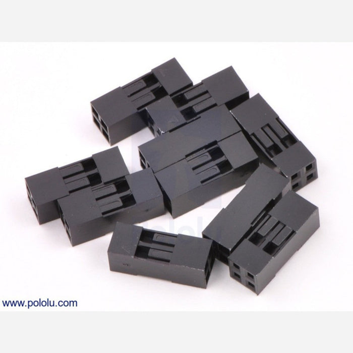 0.1" (2.54mm) Crimp Connector Housing: 2x2-Pin 10-Pack