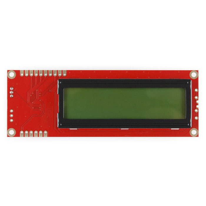 Serial Enabled 16x2 LCD - Black on Green 5V