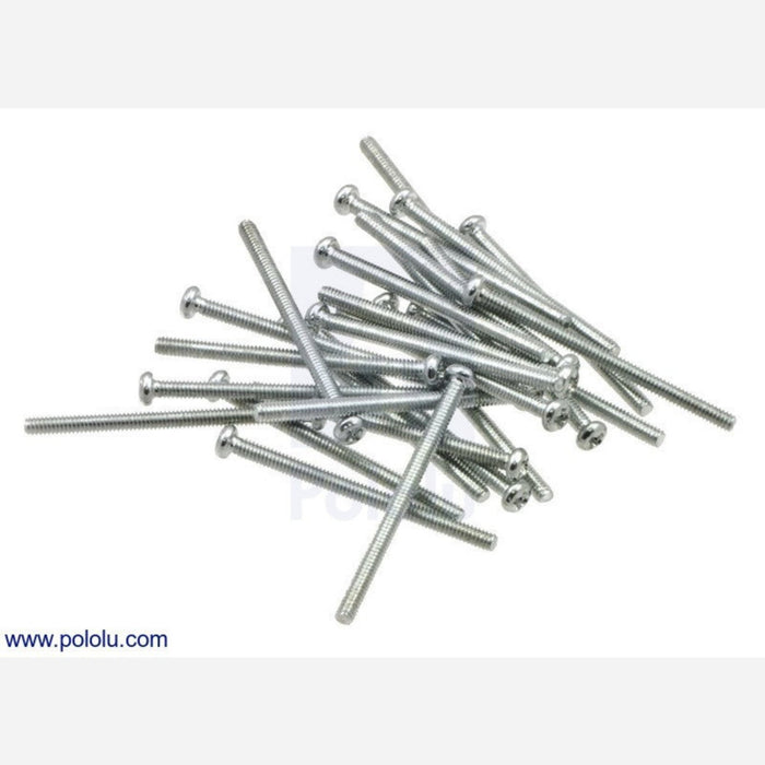 Machine Screw: #2-56, 1 1/4 Length, Phillips (25-pack)