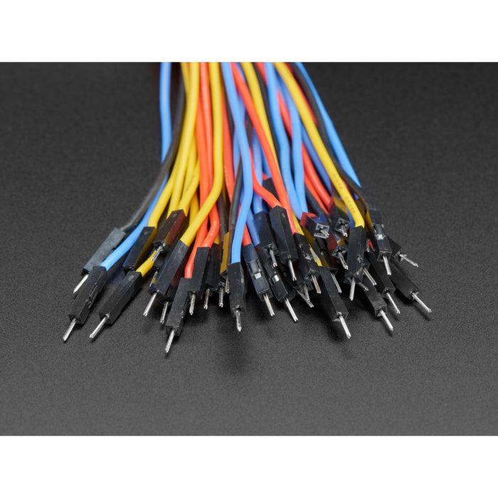 Premium Silicone Covered Male-Male Jumper Wires - 200mm x 40