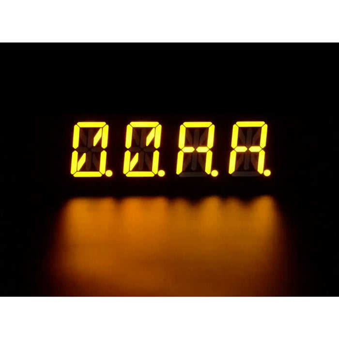 Adafruit 0.54 Quad Alphanumeric FeatherWing Display - Yellow