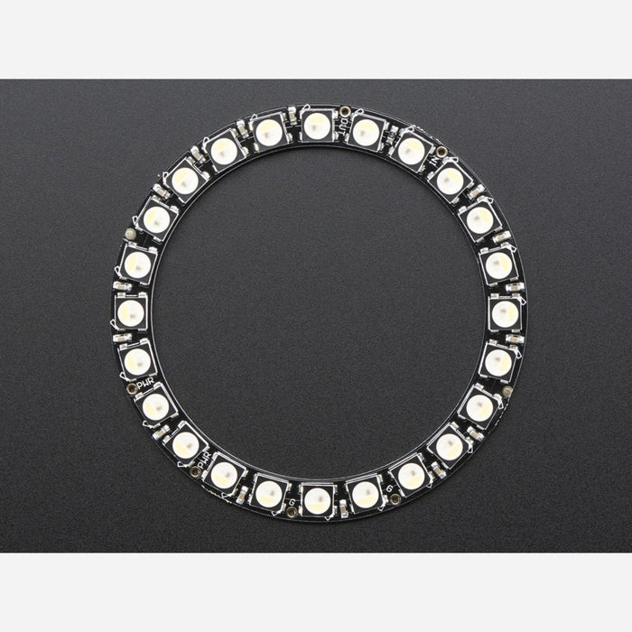 NeoPixel Ring - 24 x 5050 RGBW LEDs w/ Integrated Drivers - Natural White - ~4500K