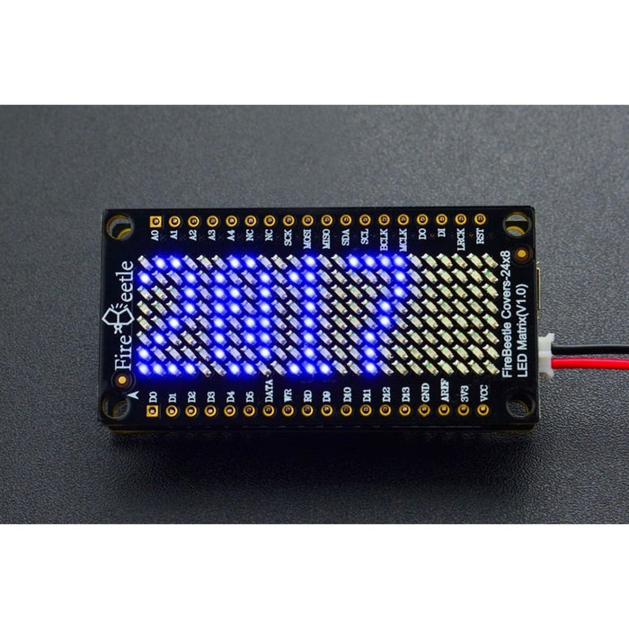 FireBeetle Covers-24x8 LED Matrix (Blue)