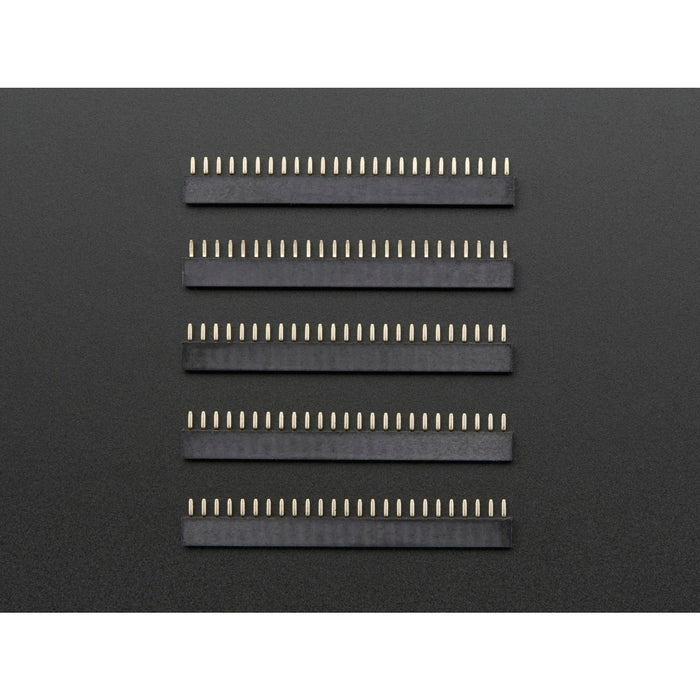 2mm Pitch 25-Pin Female Socket Headers - Pack of 5