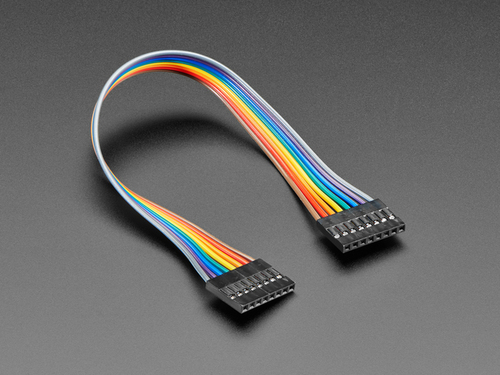 2.54mm 0.1" Pitch 8-pin Jumper Cable - 20cm long