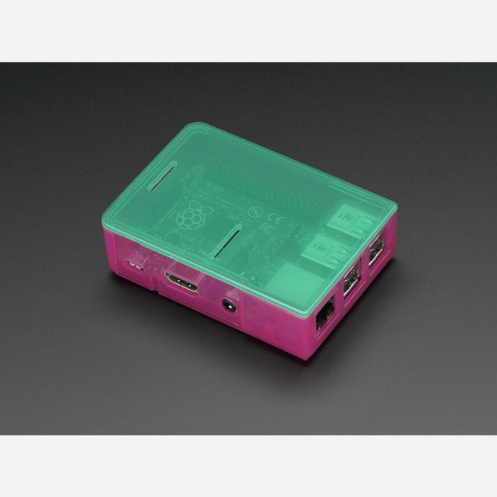 Pi Model B+ / Pi 2 / Pi 3 Case Base - Pink