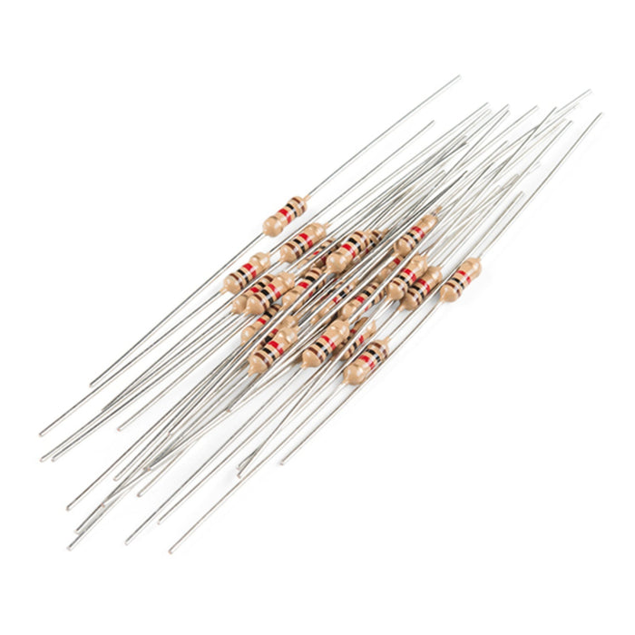 Resistor 1K Ohm 1/4 Watt PTH - 20 pack