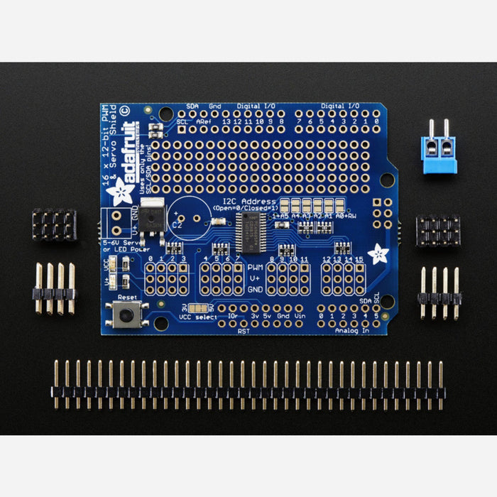 Adafruit 16-Channel 12-bit PWM/Servo Shield - I2C interface