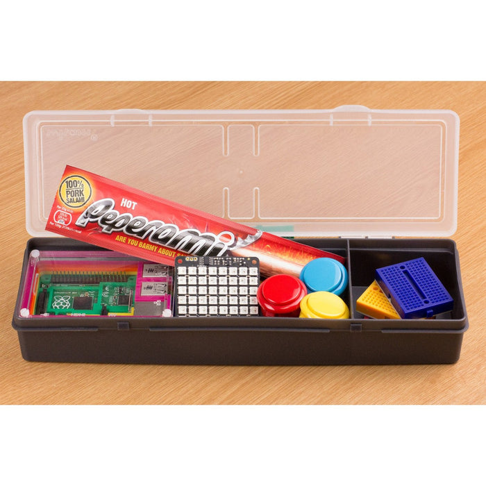 Component Storage Box - 2 Compartment - Graphite