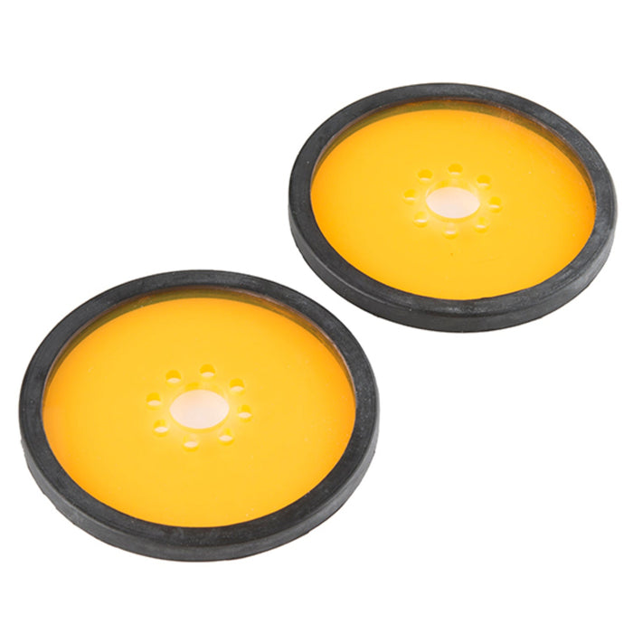 Precision Disc Wheel - 3 (Clear Orange, 2 Pack)