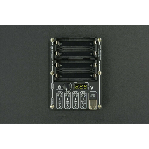 6-Way Adjustable DC Regulated Power Supply for 18650 Battery