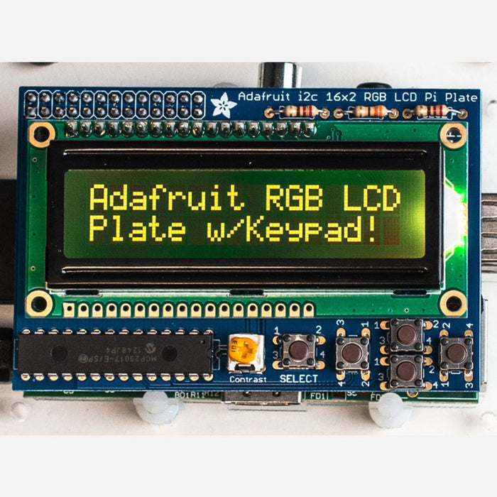 Adafruit RGB Negative 16x2 LCD+Keypad Kit for Raspberry Pi
