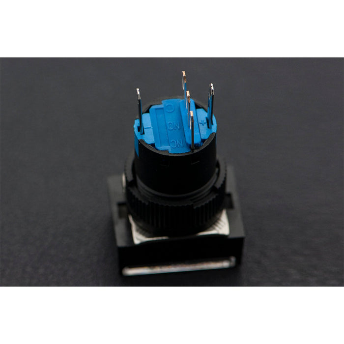 Self Locking Lamp Press Button- White