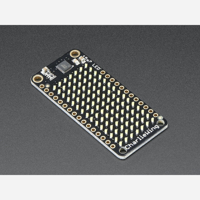 Adafruit 15x7 CharliePlex LED Matrix Display FeatherWing - White