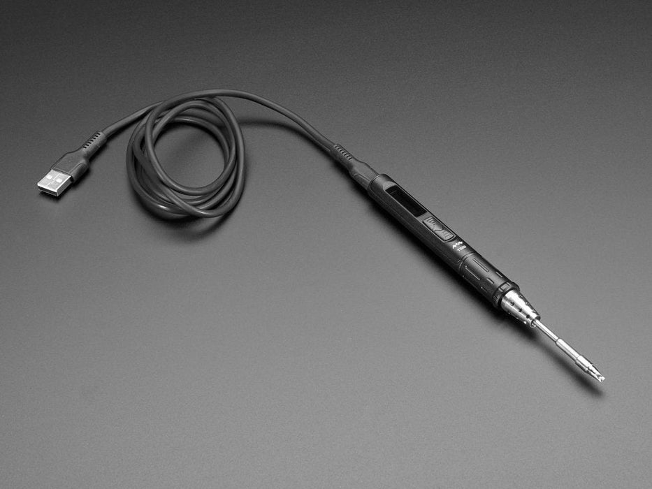 USB C Powered Soldering Iron - Adjustable Temperature Pen-Style - TS80
