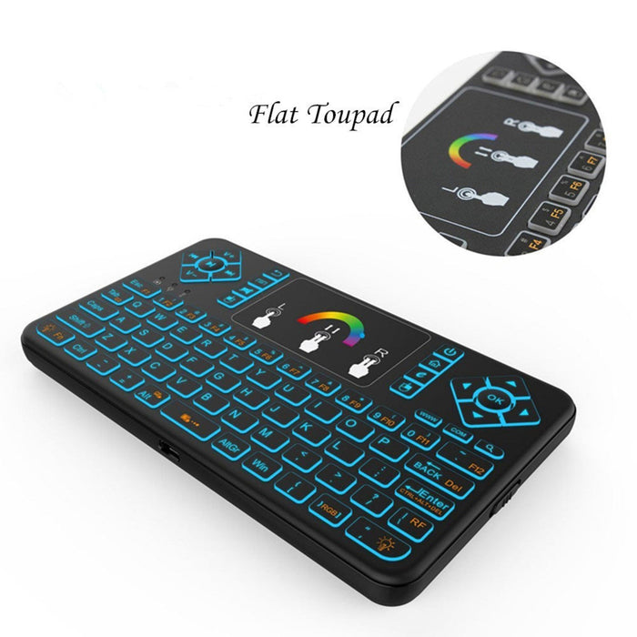 Raspberry Pi 3/2B/Zero Mini Portable 2.4GHz Wireless Touchpad Keyboard with Backlight