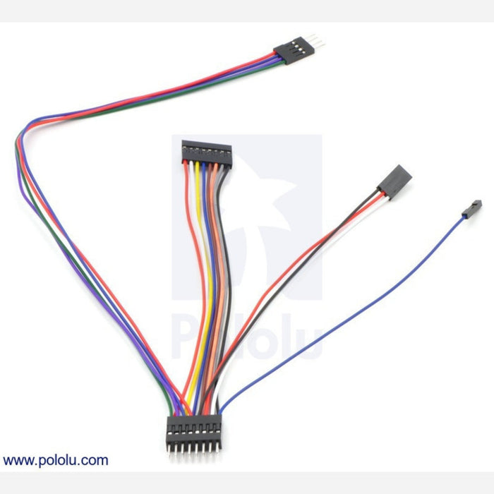 Wires with Pre-crimped Terminals 5-Pack M-F 24 Black