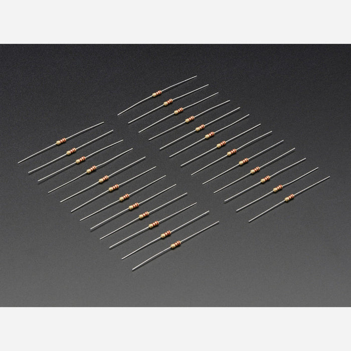 Through-Hole Resistors - 2.2K ohm 5% 1/4W - Pack of 25