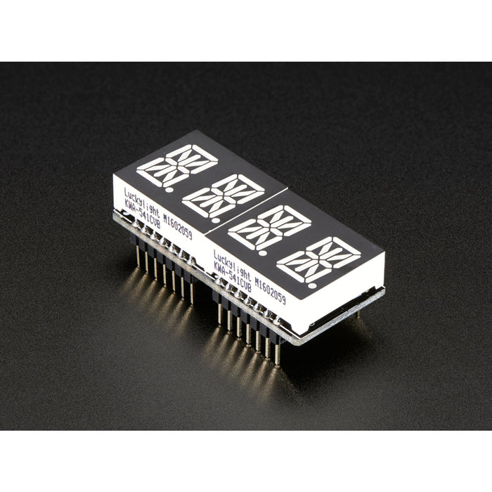 Adafruit 0.54 Quad Alphanumeric FeatherWing Display - Blue