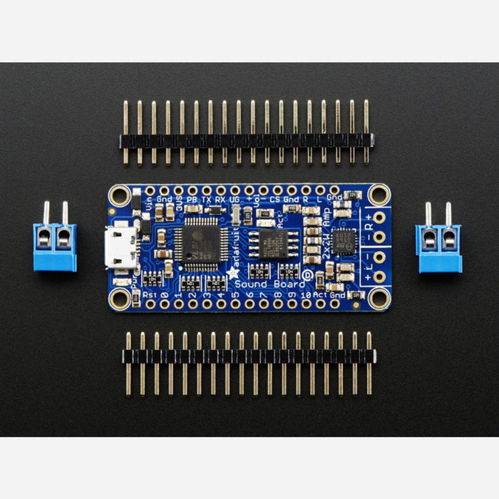 Adafruit Audio FX Sound Board - WAV/OGG Trigger - 2MB storage with 2.2W Stereo Amp
