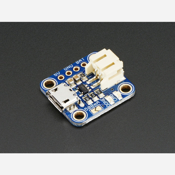 Adafruit Micro Lipo w/MicroUSB Jack - USB LiIon/LiPoly charger [v1]