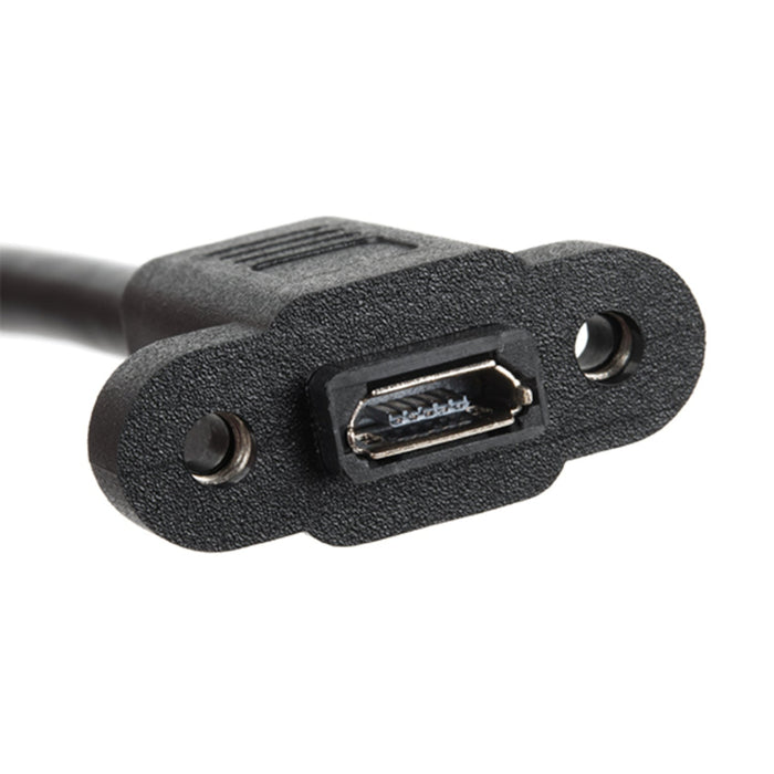 Panel Mount USB Micro-B Extension Cable - 6