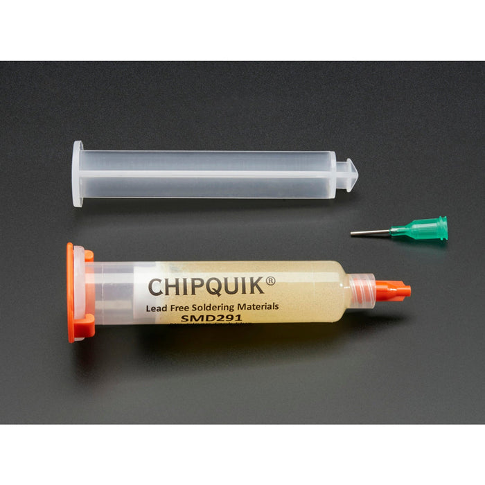 Chip Quik Tack Flux 10cc Syringe with Plunger and Tip [SMD291]