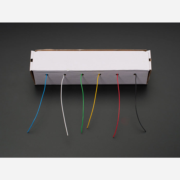 Hook-up Wire Spool Set - 22AWG Solid Core - 6 x 25 ft