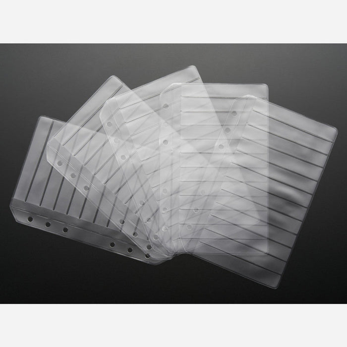 Blank SMT Storage Pages for 12 strips of 8mm Tape - 5 Pages