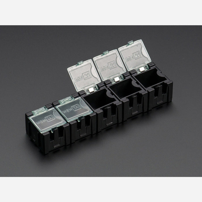 Antistatic Modular Snap Boxes - SMD component storage - 5 pack [Antistatic]