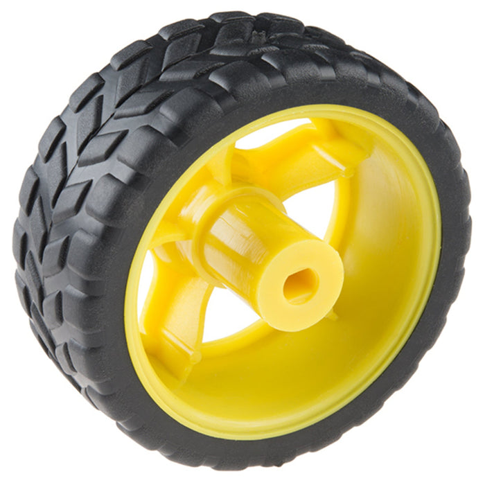 Wheel - 65mm (Rubber Tire, Pair)