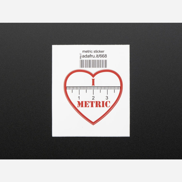 I heart METRIC - Sticker!