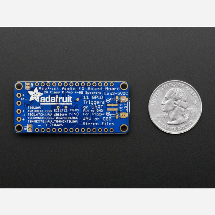 Adafruit Audio FX Sound Board - WAV/OGG Trigger - 2MB storage with 2.2W Stereo Amp