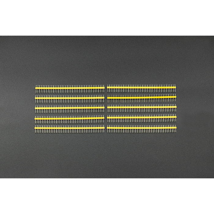 Arduino Male Pin Headers | 0.1 (2.54 mm) Straight Yellow