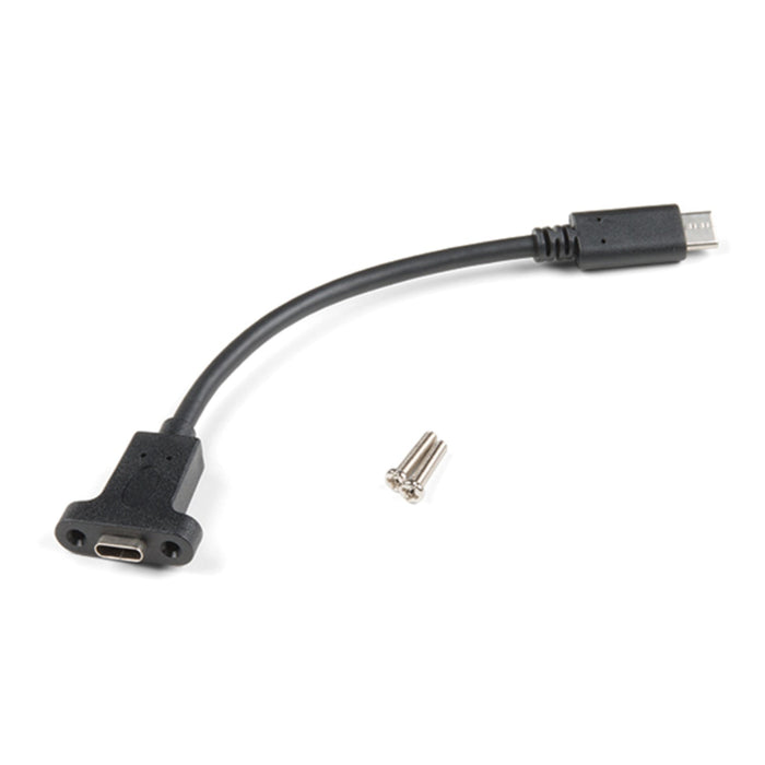 Panel Mount USB-C Extension Cable - 6