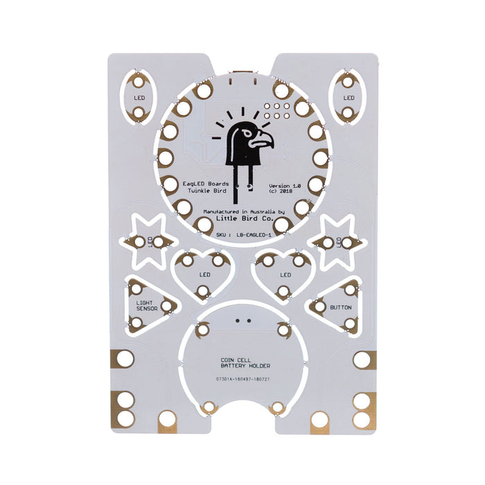 EagLED - Little Bird E-Textile Snapable Board