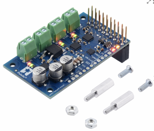 Motoron M3H256 Triple Motor Controller for Raspberry Pi (Connectors Soldered)
