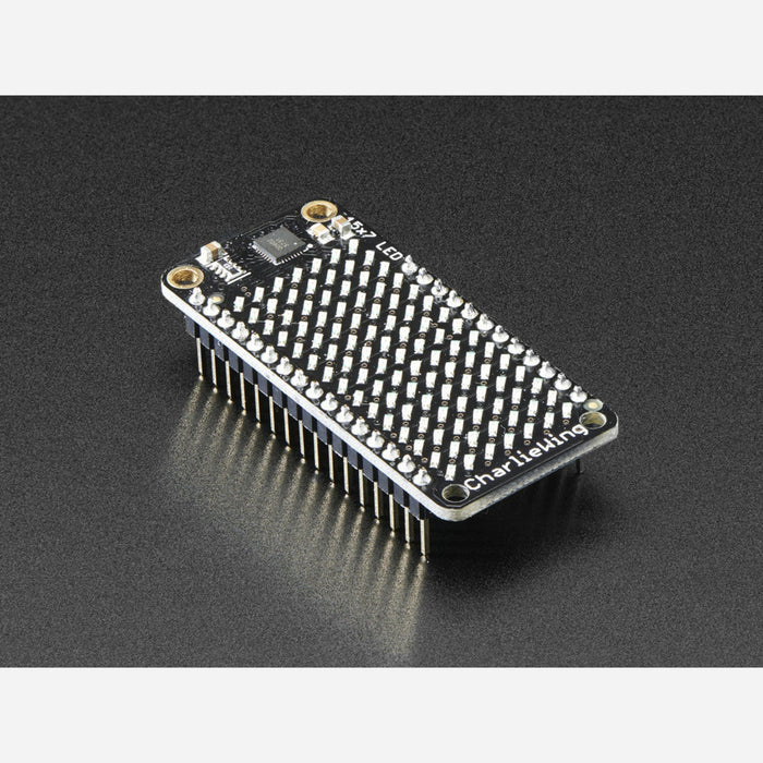 Adafruit 15x7 CharliePlex LED Matrix Display FeatherWing - Blue