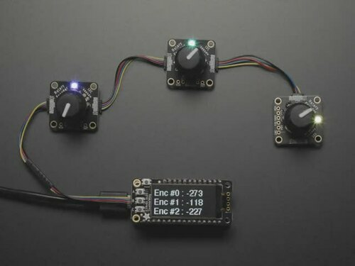 Adafruit I2C QT Rotary Encoder with NeoPixel - STEMMA QT / Qwiic