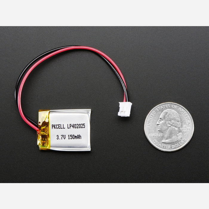Lithium Ion Polymer Battery - 3.7v 150mAh