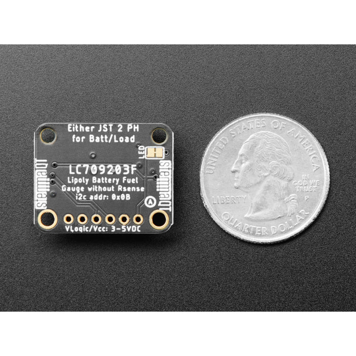 Adafruit LC709203F LiPoly / LiIon Fuel Gauge and Battery Monitor - STEMMA JST PH  QT / Qwiic