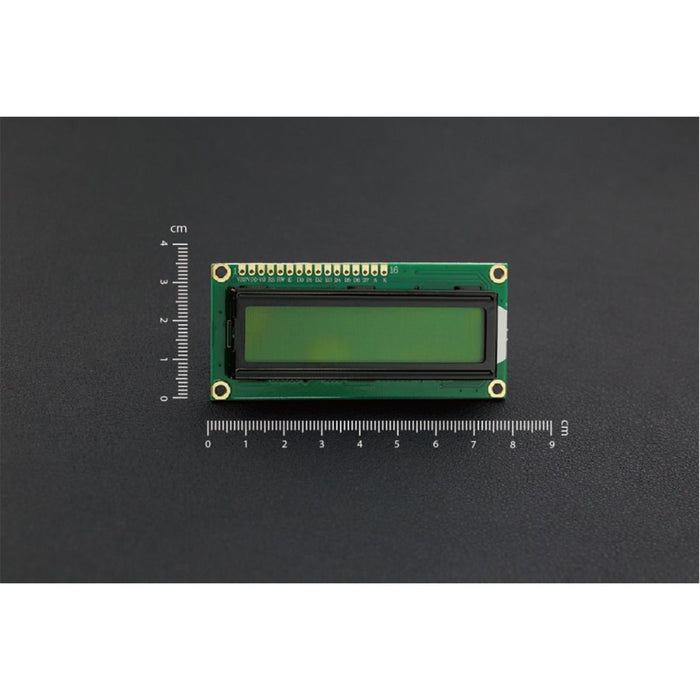 Basic 16x2 Character LCD - Black on Yellow 5V