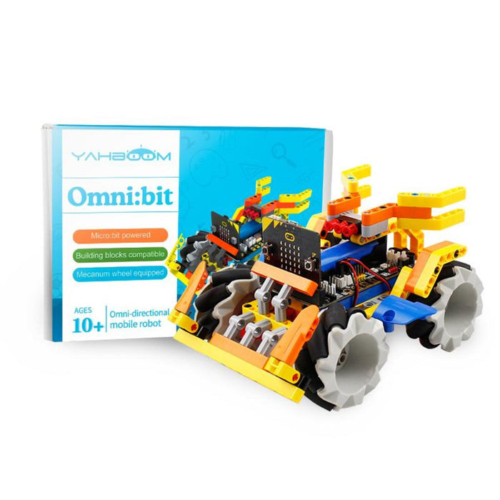Omni:bit smart robot car with Mecanum Wheel parts kit