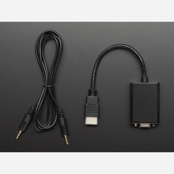 HDMI to VGA Video Adapter and 3.5mm Male/Male Stereo Cable