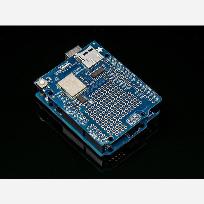 Adafruit HUZZAH CC3000 WiFi Shield with Onboard Antenna