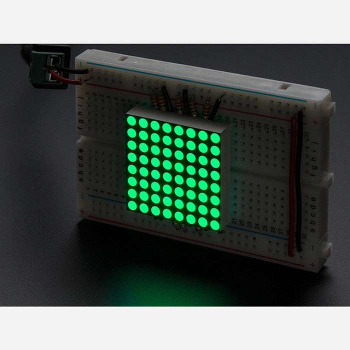 Small 1.2 8x8 Ultra Bright Pure Green LED Matrix [KWM-30881CPGB]