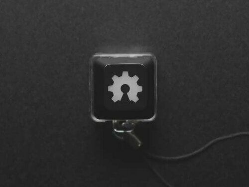 Light Up Key Switch Keychain - Green LED
